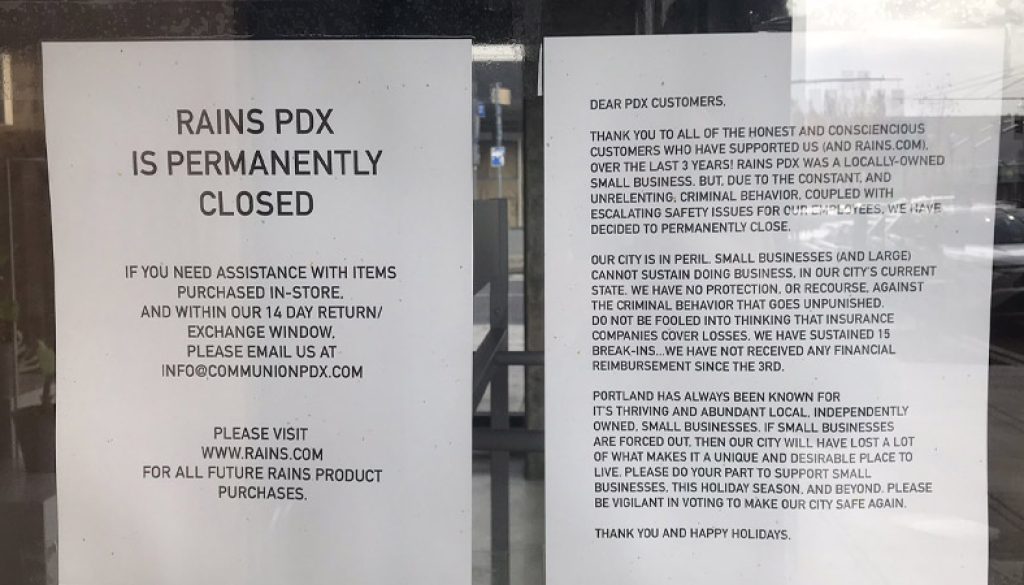 city-is-in-peril:-shuttered-portland-business-posts-letter-decrying-rampant-theft