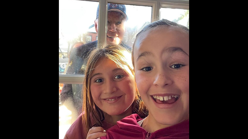 Creepy Joe Biden Stalks Young Girls, Lurks In Background For Selfies